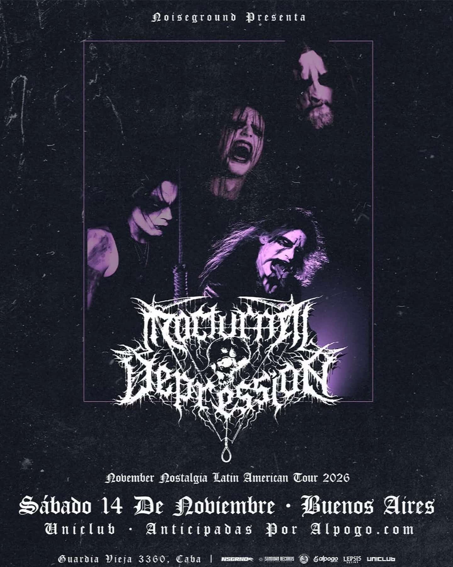 Nocturnal Depression en Argentina 2026: ritual de oscuridad en Buenos Aires